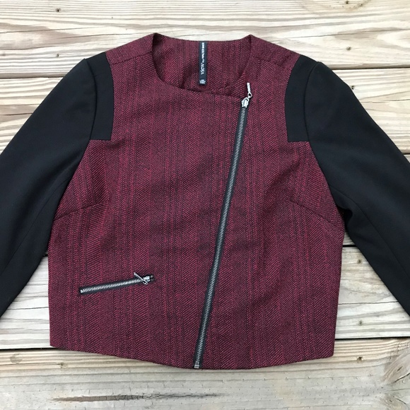Walter Baker Jackets & Blazers - View by Walter Baker Moto Jacket Herringbone